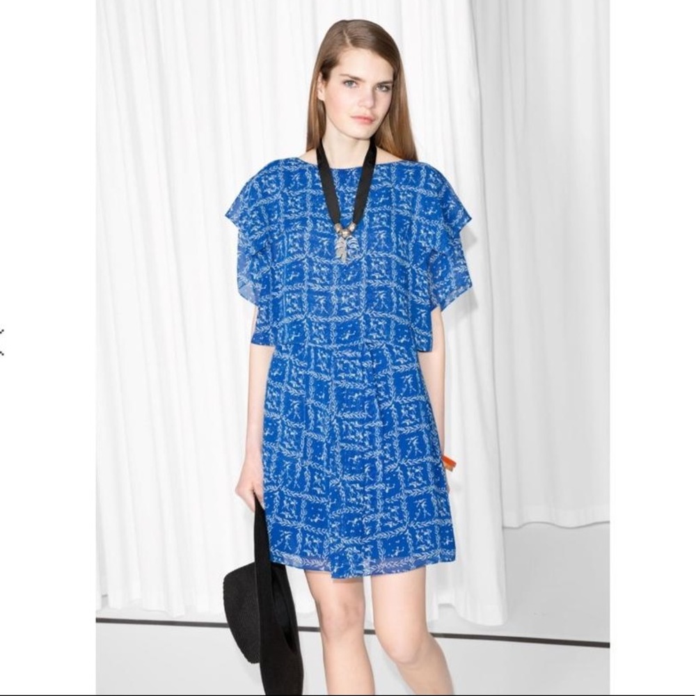 & Other Stories porcelain print dress
